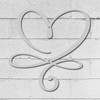 CREATCABIN Infinity Heart Metal Wall Art Wall Decor Love Iron