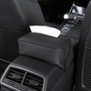 Car Tissue Box Multifunction Leather Seat Back Napkin Holder Container