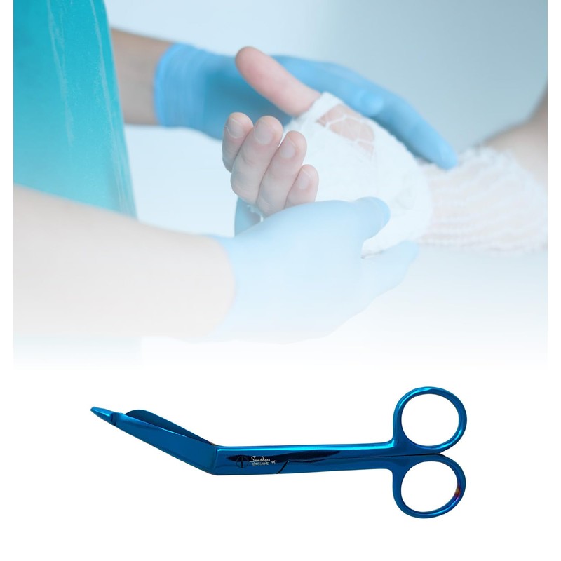 Lister Bandage Scissors Angled 14 CM Blue SANDBROS