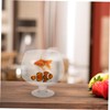 Kisangel Clear Goldfish Tank Multi Function Betta Aquarium for Desktop