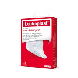 Leukoplast Leukomed Absorbent Plus Dressings - Soft, Padding, Breathable Fabric Wound Plasters for Cuts and Blisters