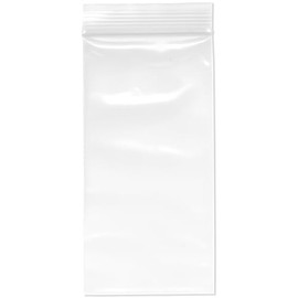 Plymor 3" x 6" (Pack of 100), 4 Mil Heavy Duty Zipper Reclosable Plastic Bags