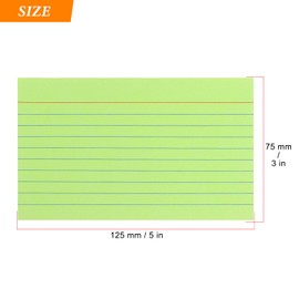 Tamaki Colored Index Cards 3 X 5 Ruled Note Cards Flash Cards for Studying, Home and Office Ruled Index Cards, 180 Count