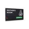 Kubik Letters Mothers Room Sign with Slider for Dual Messages