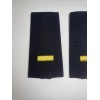 Police Lieutenant Epaulettes, - Gold Embroidery On Navy Fabric- Vel-