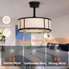 SHLUCE 18in Fandelier Caged Ceiling Fan with Light, 6 Lights,