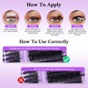 Lash Clusters Kit 570Pcs Individual Cluster Lash Extensions Kit 40D+50D+60D+80D+100D+150D