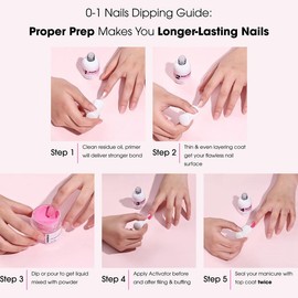 NAGAIA Premuim Nails Dipping System: Dip Essential Liquid, Primer/Base Coat/Activator/Top Coat/Brush Saver/For Dip Powder Nails, Home Salon Nails Dipping Manicure (Activator Expedite)