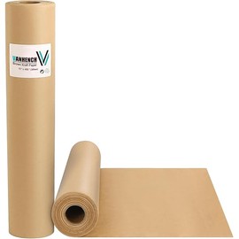Brown Packing Paper Roll 15"×450" (38') for Moving Boxes Supplies, Art Craft Kraft Paper Roll for Gift Floral Bouquet Flower Wrapping, Poster Bulletin Board Paper