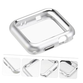 WOONEKY Smart Watch Protective Cover Aluminum Protective Case for Series 1 2 3 38mm Silver Watch Case
