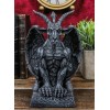 Gothic Sabbatic Goat Winged Baphomet Gargoyle Crouching On Pedestal Figurine