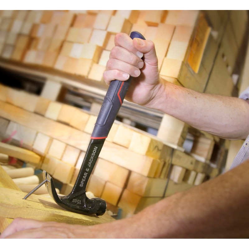 Spear & Jackson SJ-CSS15 Solid Steel 15oz Claw Hammer