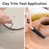 ZHMEINA Pottery Trimming Tools, Stainless Steel Pottery Tools, Double Ended