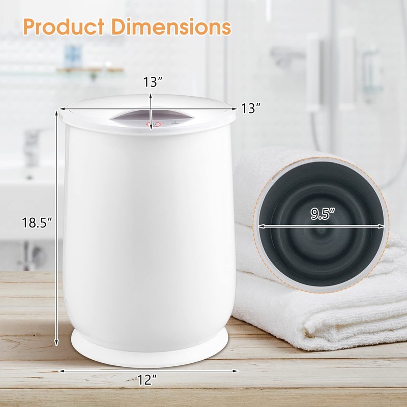 WELLHUT 21L Hot Towel Warmer Bucket, Bathroom Towel Warmers with