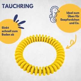 BEST SPORTING Diving Rings for Children 14 cm | Children's Diving Toy for Seahorses etc. | Diving Ring Set for Pool and Swimming Training