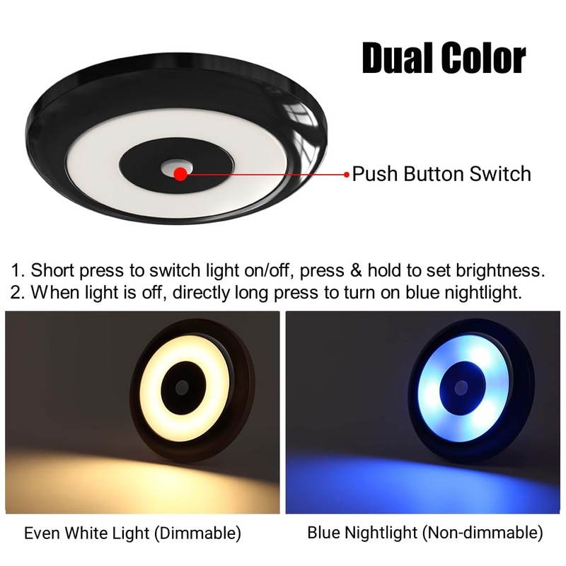 acegoo 12 V LED Lamps, Motorhome Ceiling Light, Two Colours