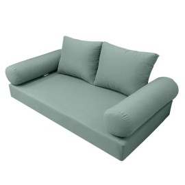 |COVER ONLY| Style1 TwinXL Knife Edge Daybed Mattress Bolster Pillow Cover AD002