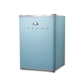 ICEBOX IBCR25SLT Compact, Energy Star Certified Small, Single Door Mini Fridge with Freezer Refrigerator, Large (2.5 cu ft), Slate Blue