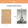 upsimples 24x36 Poster Frame Gold 3 Pack, Scratch-Proof Picture Frames