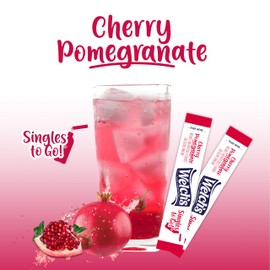 Welch's Singles To Go Variety Pack, Watertok Powdered Drink Mix, Includes 4 Flavors, Grape, Passion fruit, Strawberry Peach, Cherry Pomegranate, 1 Box (40 Servings)