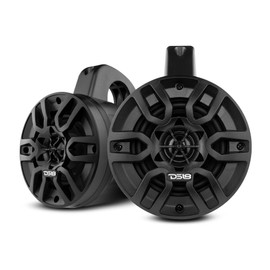 DS18 MP4TPBT 4" Marine Wakeboard Tower Amplified Speakers with Bullet Tweeter 240 Watts Max Peak - 2 Way Active & Powersports Bluetooth Speaker IPX5 Waterproof Rating - 2 Speakers (Renewed)