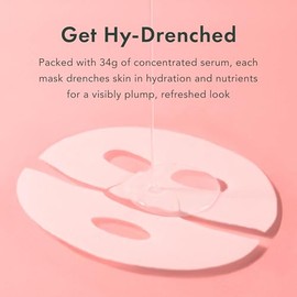 Rael Máscaras de hidrogel con colágeno y PDRN para la cara – Hidratación profunda con PDRN de salmón, colágeno, péptido y ácido hialurónico, antidesli