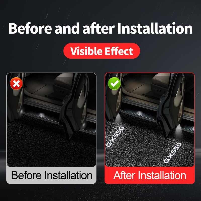 Car Door Light Logo Projection Suitable for 2024 Lexus GX550