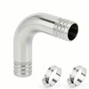 Closmos 304 Stainless Steel 90 Degree Elbow Hose Barb Fitting,