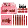 Juego De 6 Nuevos Lápices Labiales Con Acabado Mate