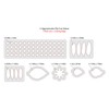 Sizzix Thinlits - Juego de troqueles de 7 unidades, flor,