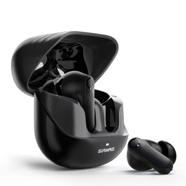 SIAWAG Wireless Earbuds 5.4 Bluetooth Headphones 100H Bluetooth Earbuds Active Noise Cancelling Earphones in-Ear Earbud with 4 ENC Noise Cancelling Mic IP5 Waterproof Earphones for Android iOS