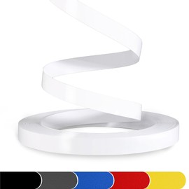 ZYJT PVC Edge Banding, 1" x 25ft Glossy White Non-Glued Veneer Edging for Table Cabinet Furniture Trim