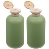 IMIKEYA 2pcs 300ml Travel Shampoo Bottles Refillable Plastic Squeeze Bottles