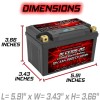 Banshee YTZ10S Lifepo4 Lithium Battery Compatible with Honda CBR500R 2013