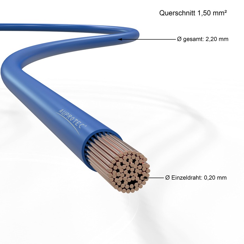 AUPROTEC Vehicle Cable 1.50 mm² FLRy-B Ring 5m or 10