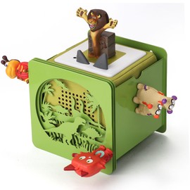 Xozoyo Shelf for Tonie, Dinosaur Park Metal Display Stand for Toniebox, Storage Shelf for 25-40 Figures, Children's Room Decoration, Gifts for Children