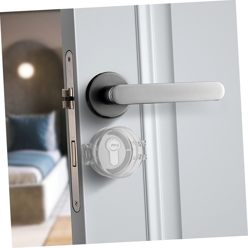 HAPINARY 3 Pack Childproof Door Lock Covers Safety Door Lock