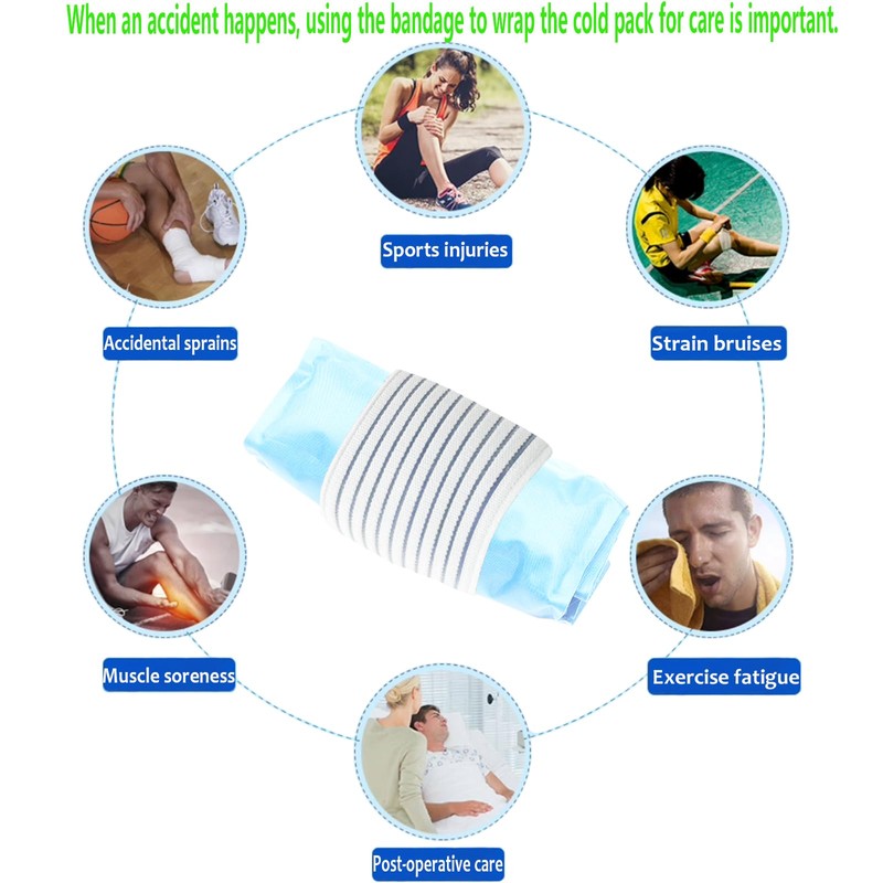 Cold Pack Strap, Elastic Belt to Wrap Cold Pack, Ice