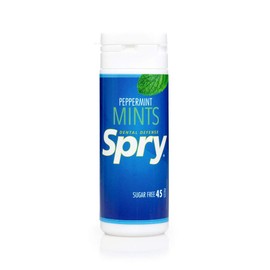 Spry Mints With Xylitol - Power Peppermint 45s (Pack of 4)
