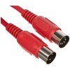 Adam Hall 3 Star Series MIDI Cable, red