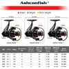 Ashconfish Metal Spinning Reel, High Precision CNC Machined EVA Handle