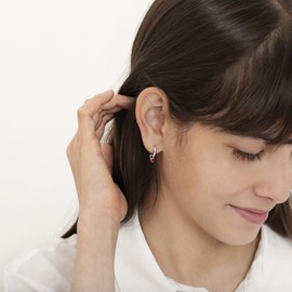 925 Sterling Silver Petite Simulated Garnet Birthstone Heart Charm Hoop Earrings For Young Girls 12mm - Red Cubic Zirconia Earrings For Girls - Beautiful Jewelry Gift Idea for Girls Born in January