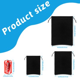 18 Packs Drawstring Bag Foldable Ditty Pouch Adult Toy Storage Bag Multi Purpose Cinch Pouch Camping Bags Adjustable Microfiber Pouch Stuff Sack Jewelry Pouch Candy Bags for Home Storage Sports Travel