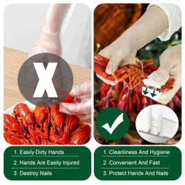 Generic CRMAPS 2024 New Upgraded Efficient Crayfish Shelling Device, Simple and Efficient,food-Grade Materials, Portable Crawfish Peeler Tool, for Family/Restaurant/Travel/Picnic (6 Pcs)