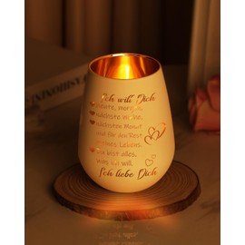 TheGiffter Anniversary Gift for Him I Love You Lantern with Engraving Gifts for Women Men Girlfriend Boyfriend Wife Husband for Birthday Wedding Anniversary Valentine's Day Christmas