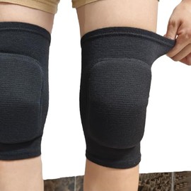 Anti slip sponge, soft and breathable men's, women's, girls black knee pads suitable for sports scenes such as volleyball, football, dance, yoga, wres