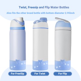 2PCS Bow Silicone Boot for Compatable Owala 32OZ BPA Free, Protective Anti-Scratch & Anti-Dent No Noise Sleeve Cove