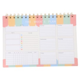 GRIRIW 2024 Planner Notepad Spiral Bound Monthly Planner To-do List Memo Tabs Included