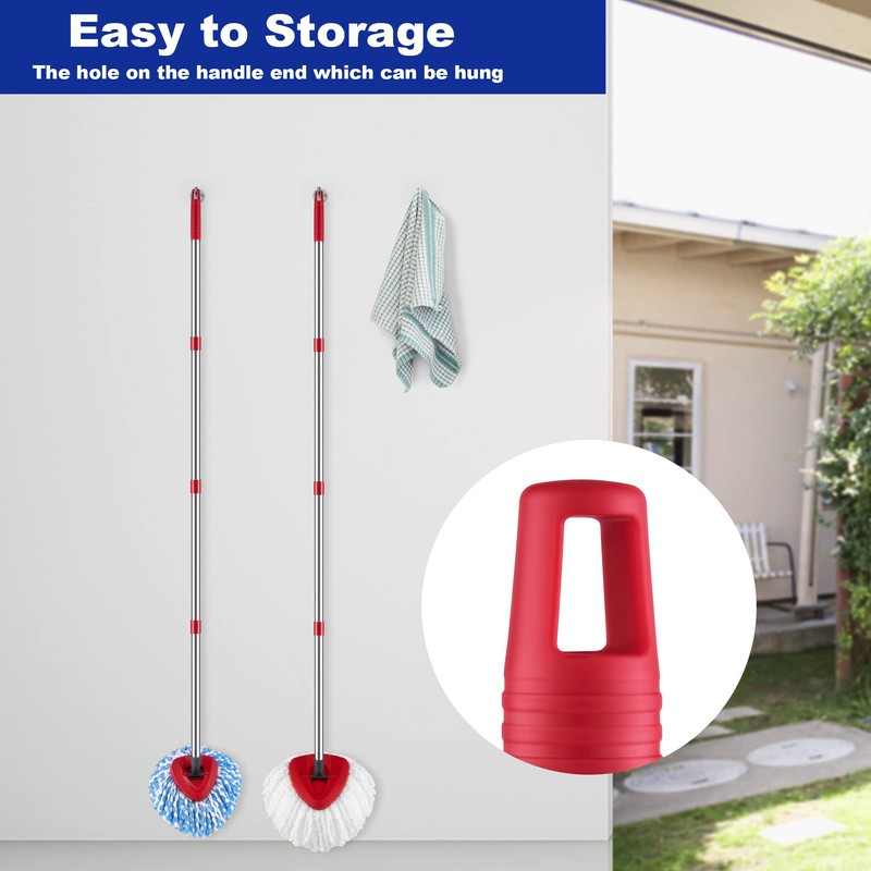 Spin Mop Replacement Handle Compatible with O Cedar Mop Replace