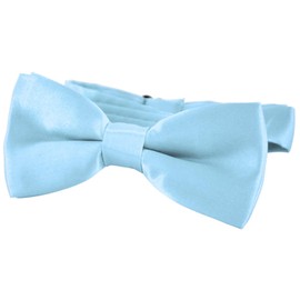 DonDon Elegant Children's Bow Tie with Adjustable Length 9 x 4.5 cm Shiny Silk Look -